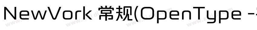 NewVork 常规(OpenType 字体转换